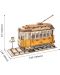 Дървен 3D пъзел Robo Time от 145 части - Трамвай - 2t